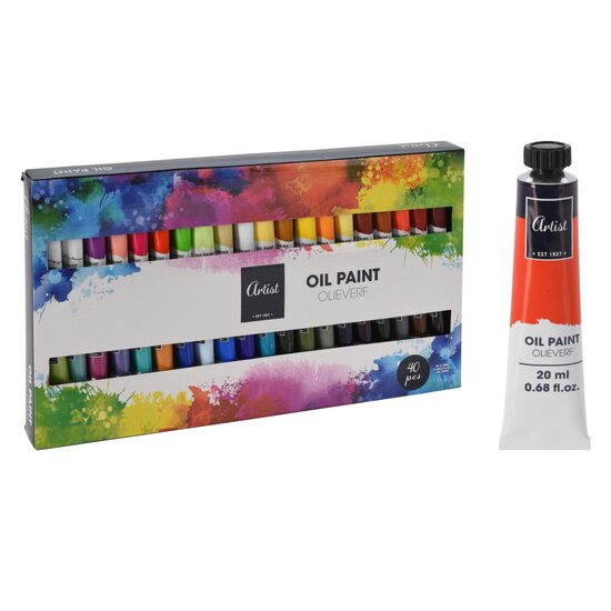 ARTIST eļļas krāsu komplekts 40gab x 20ml