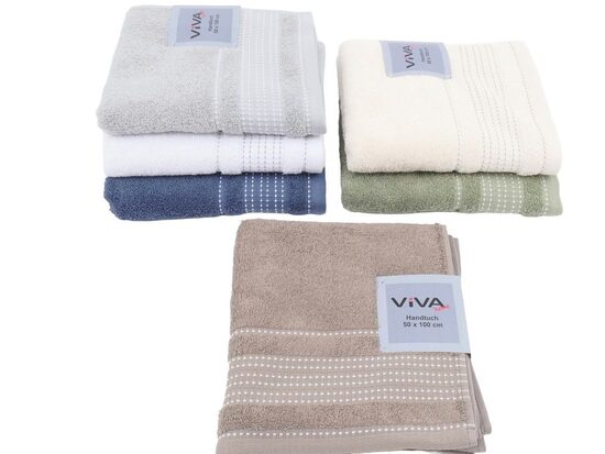 VIVA HOME vannas dvielis 50x100cm, 100% kokvilna