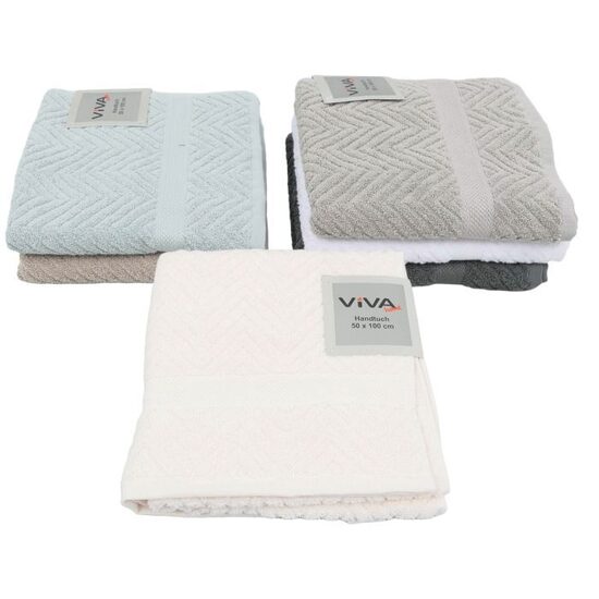 VIVA HOME vannas dvielis 50x100cm, 100% kokvilna