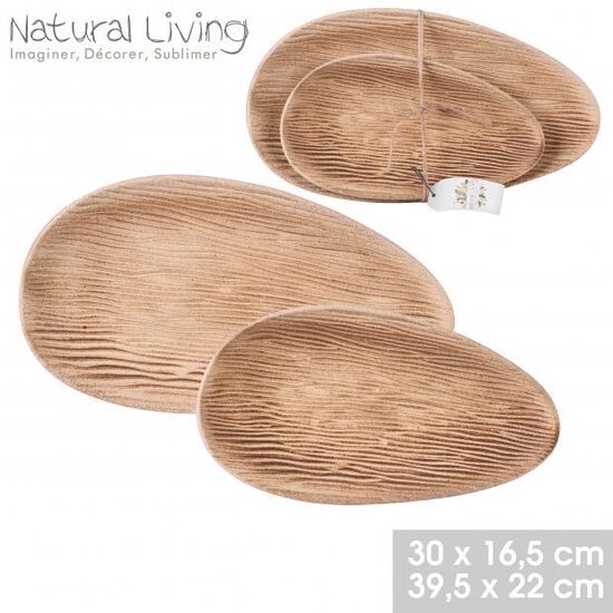 NATURAL LIVING paplātes 2gab