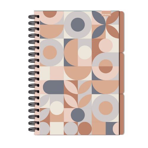 REXUS rūtiņu klade B5, 96 lapas, cietie vāki, ar perforētu līniju, ar aploksni, dizains