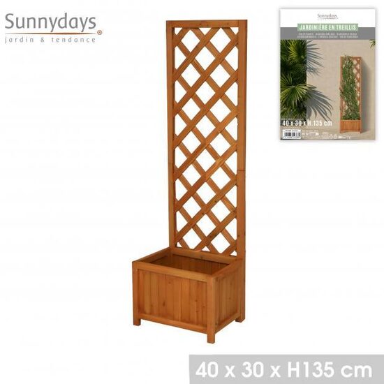 SUNNYDAYS koka puķu pods ar aizslietni 40x30x h135cm