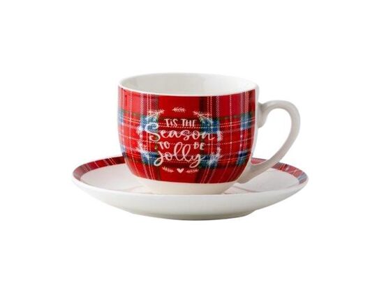 FLORINA porcelāna krūze ar apakštasīti COMET 220ml