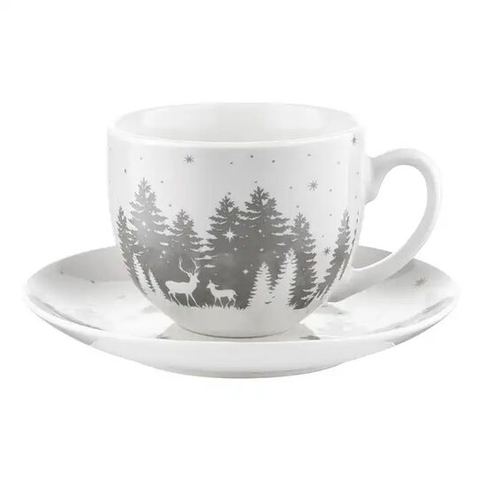 FLORINA porcelāna krūze ar apakštasīti ALASKA 240ml
