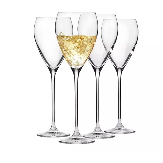 KROSNO PREMIUM stikla vīna glāzes 280ml, 4gab