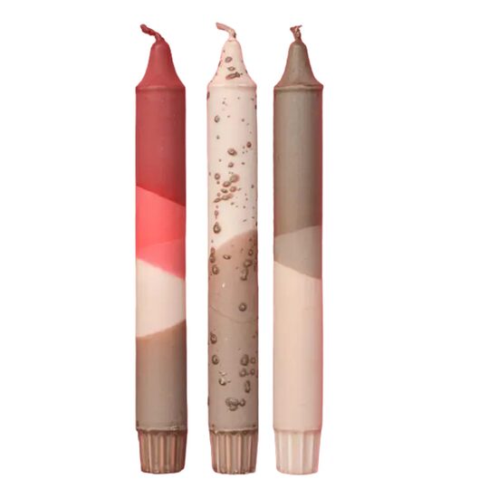 NORDTRICE "hand-made" stearīna sveces 3gab, +/-6h