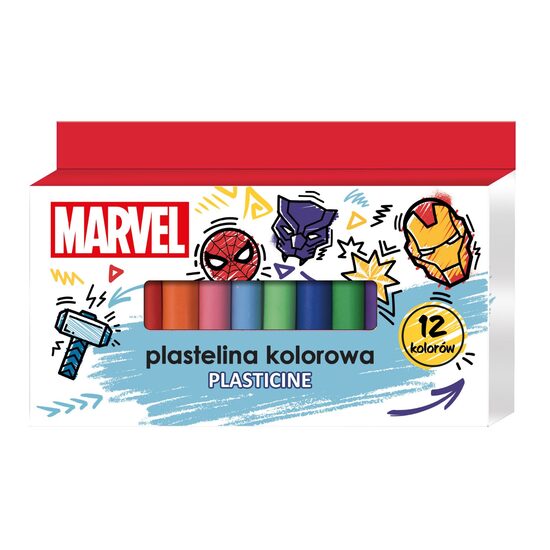 MARVEL plastalīns, 12 toņi