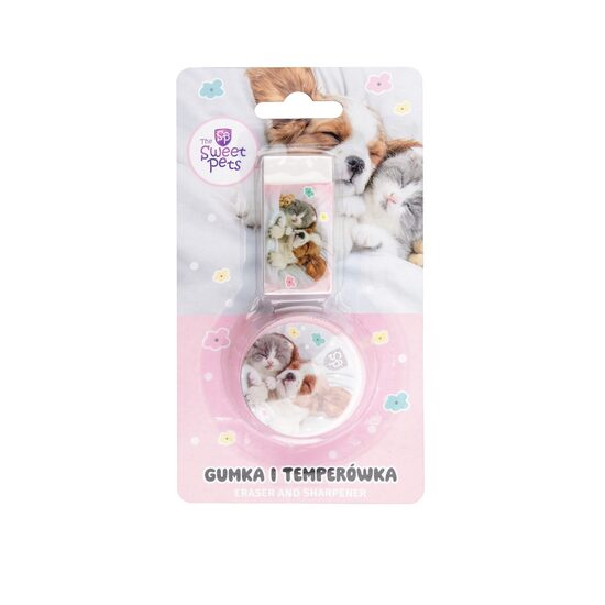 SWEET PETS dzēšgumija un zīmuļu asinātājs