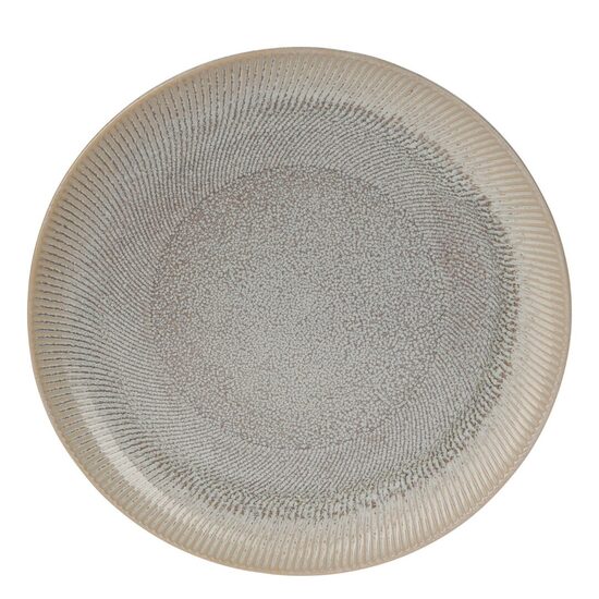 NATURE keramikas šķīvis d27cm x 3cm, bēšs