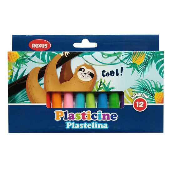 REXUS plastalīns, 12 toņi
