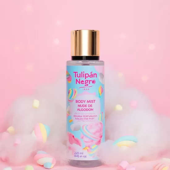 TULIPAN NEGRO izsmidzināms sprejs ķermenim COTTON CANDY, 250ml