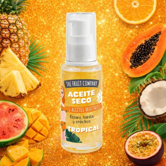 THE FRUIT COMPANY mirdzoša sausā eļļa ķermenim TROPICAL, 50ml