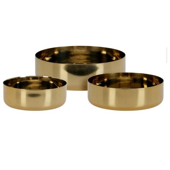 GOLDEN nerūsējošā tērauda servēšanas bļodas, 3gab