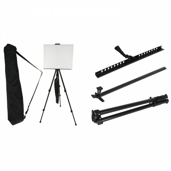 ARTIST molberta statīvs, salokāms, ar somu, h162cm, max kanvas izmērs 80cm