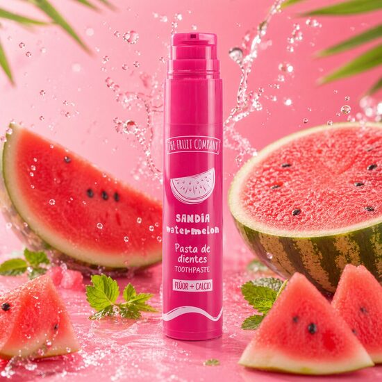THE FRUIT COMPANY zobu pasta ar fluorīdu un kalciju WATERMELON, 60g