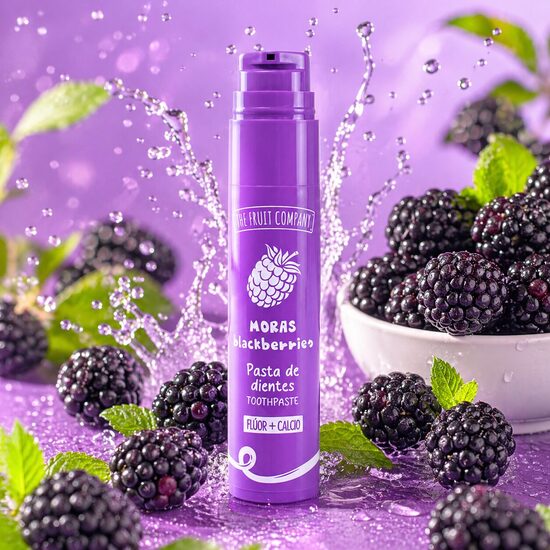 THE FRUIT COMPANY zobu pasta ar fluorīdu un kalciju BLACKBERRIES, 60g