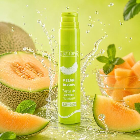 THE FRUIT COMPANY zobu pasta ar fluorīdu un kalciju MELON, 60g