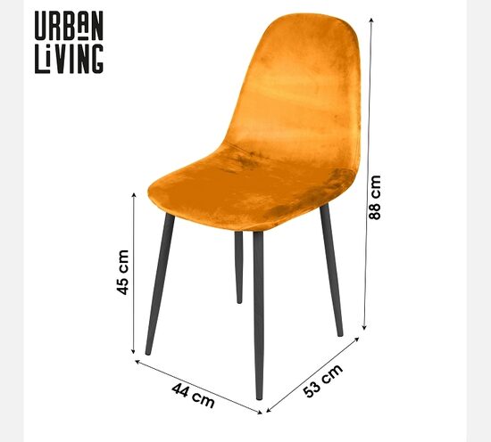 URBAN LIVING velveta krēsls 44x53x88cm