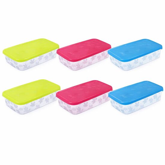 BRANQ 6gab 900ml plastmasas uzglabāšanas trauku k-ts