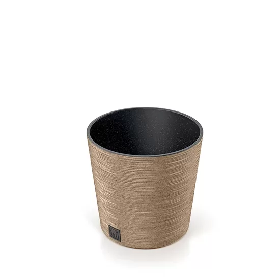 FURU ECO WOOD pārstrādātas plastmasas un koksnes puķu pods, ārtelpu un iekštelpu, d30/h29cm