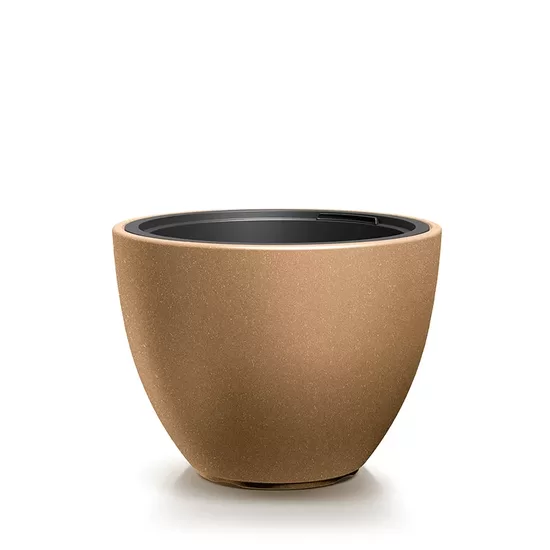 HEOS ECO WOOD pārstrādātas plastmasas un koksnes puķu pods, ārtelpu un iekštelpu, d47/h36cm