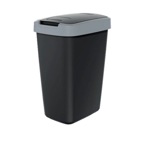 KEDEN COMPACTA plastmasas atkritumu tvertne 12L, melna+pelēks vāks