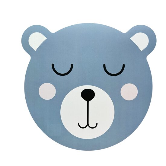 URBAN LIVING galda paliktnis, plastika, d36.5cm, zilpelēks lācis