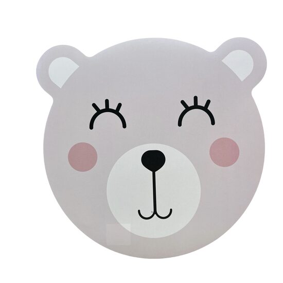 URBAN LIVING galda paliktnis, plastika, d36.5cm, rozā lācis