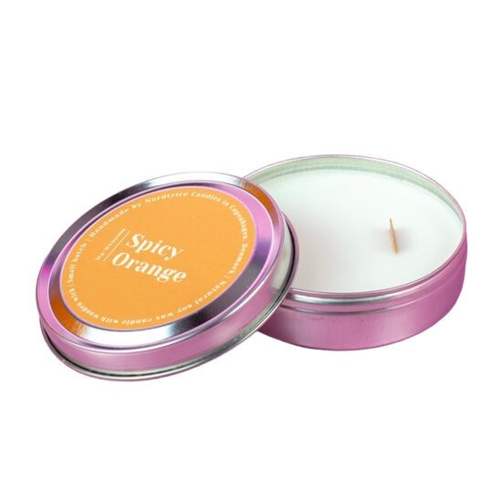 NORDTRICE "hand-made" aromātiskā sojas vaska svece +/-20h, apelsīni & krustnagliņas