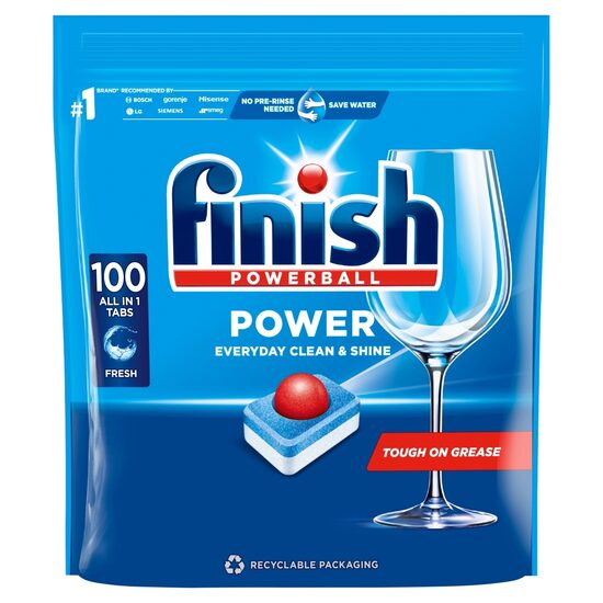 FINISH "All In One Powerball" trauku mazgājamās mašīnas tabletes 100gab