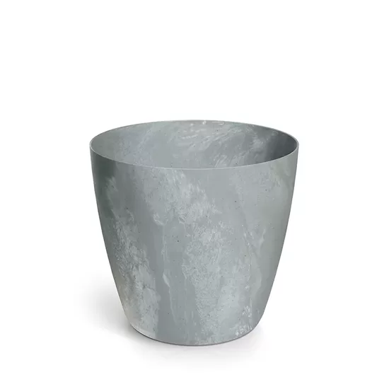 MATE BETON EFFECT pārstrādātas plastmasas puķu pods, ārtelpu un iekštelpu, d18/h16cm