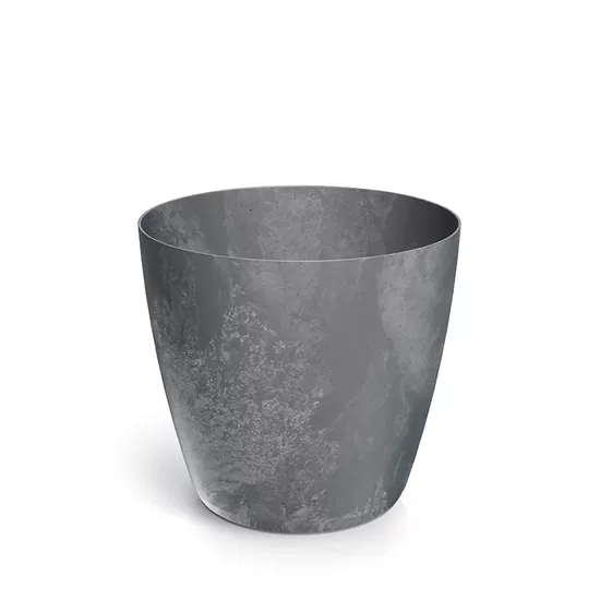 MATE BETON EFFECT pārstrādātas plastmasas puķu pods, ārtelpu un iekštelpu, d29/h27cm