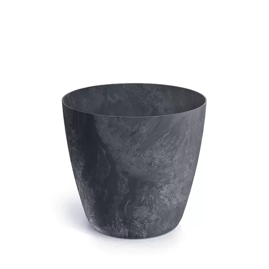 MATE BETON EFFECT pārstrādātas plastmasas puķu pods, ārtelpu un iekštelpu, d24/h22cm