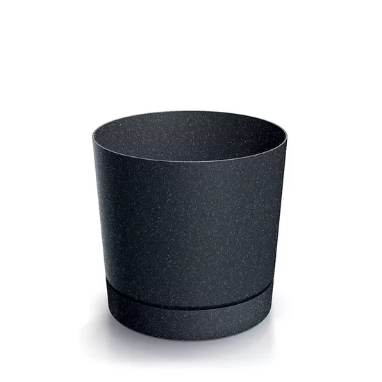 TUBO ECO WOOD pārstrādātas plastmasas un koksnes puķu pods, ārtelpu un iekštelpu, d34/h33cm