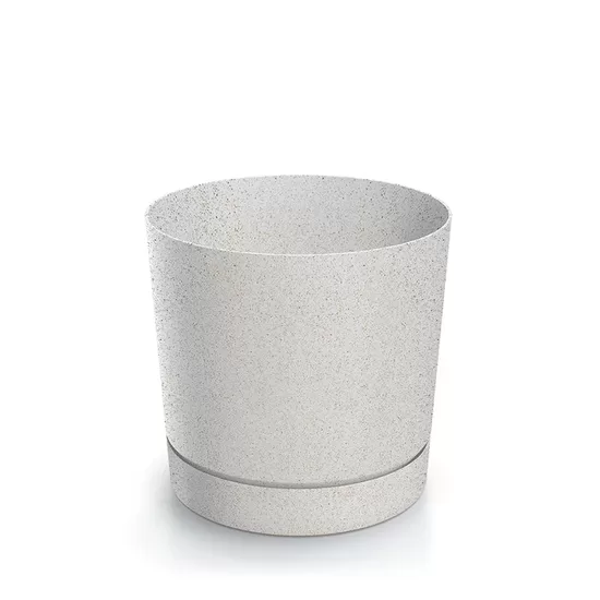 TUBO ECO WOOD pārstrādātas plastmasas un koksnes puķu pods, ārtelpu un iekštelpu, d29/h28cm