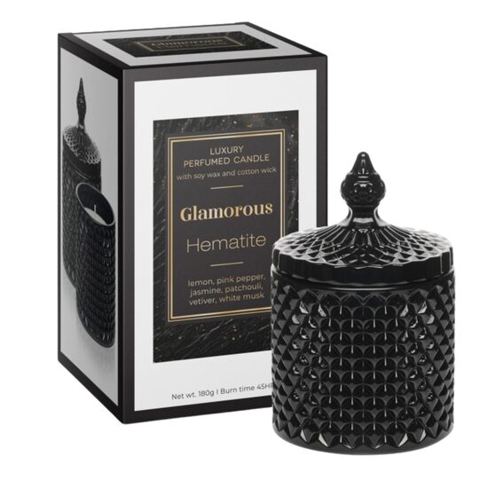 BARTEK "HEMATITE" premium aromātiskā svece ar sojas vasku +/-45h