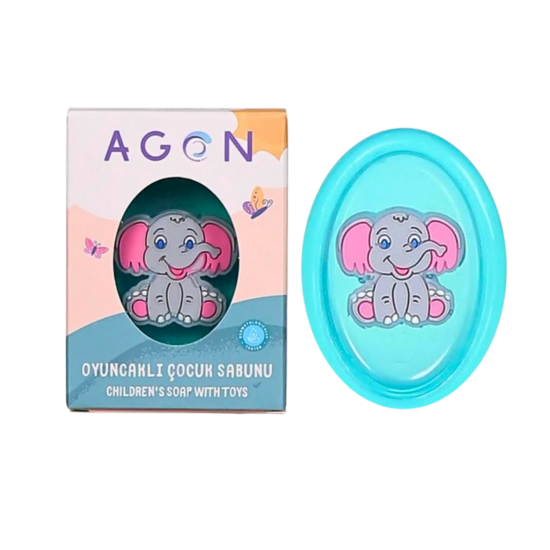 AGON maigas ziepes ar rotaļlietu, 50gr, eikalipta aromāts