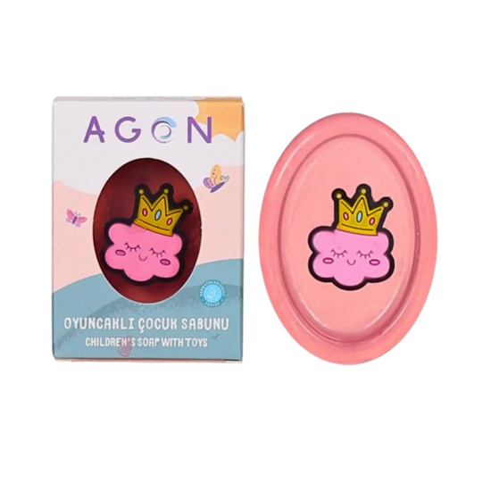 AGON maigas ziepes ar rotaļlietu, 50gr, rožu ziedlapiņu aromāts