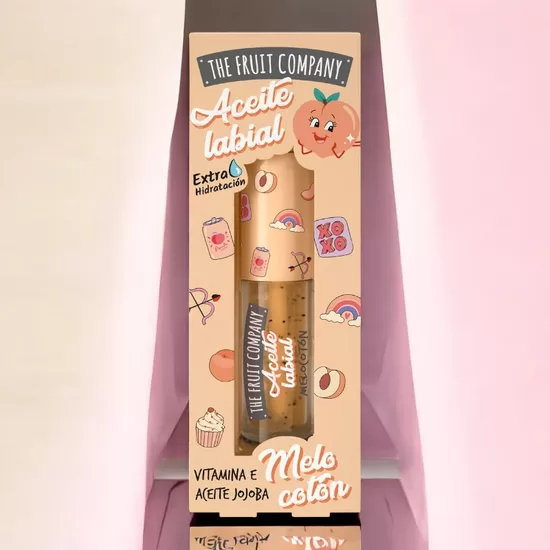 THE FRUIT COMPANY mitrinošā lūpu eļļa PEACHES, 3.6ML