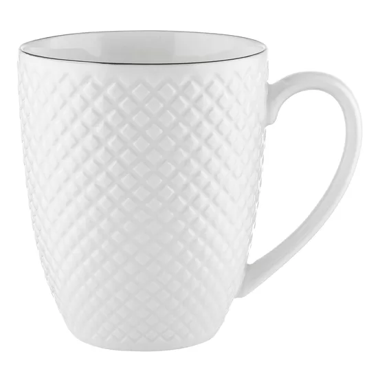 TIFFANY porcelāna krūze 420ml, balta