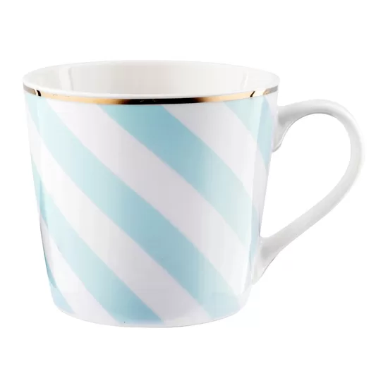 GEOMETRIC porcelāna krūze 400ml, zila