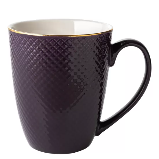 TIFFANY porcelāna krūze 400ml, violēta