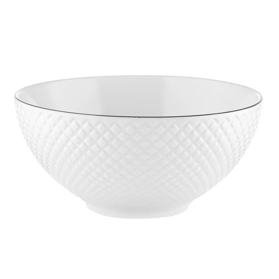 TIFFANY porcelāna bļoda d15cm, balta
