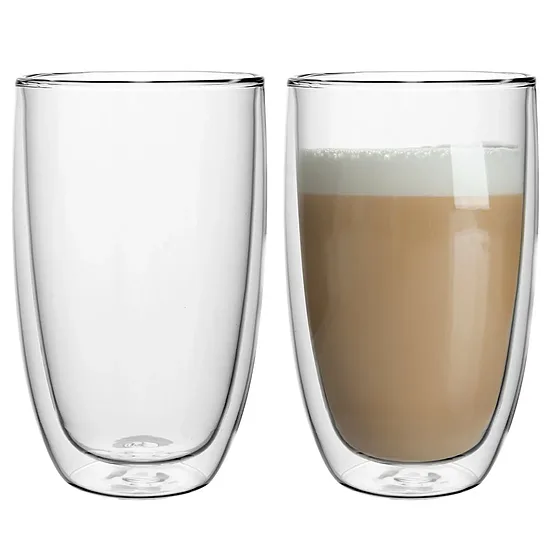 Malahīta dubultsienu glāžu komplekts, 450ml, 2gab.