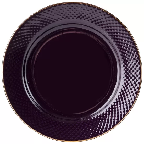 TIFFANY porcelāna šķīvis d19cm, violēts