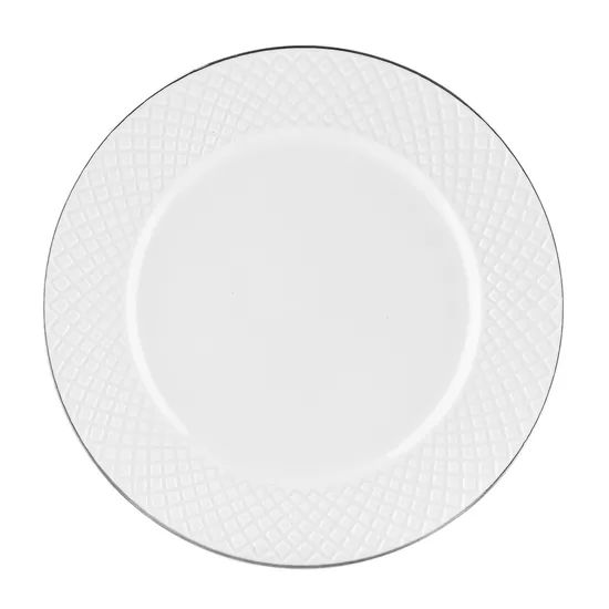 TIFFANY porcelāna šķīvis d20cm, balts