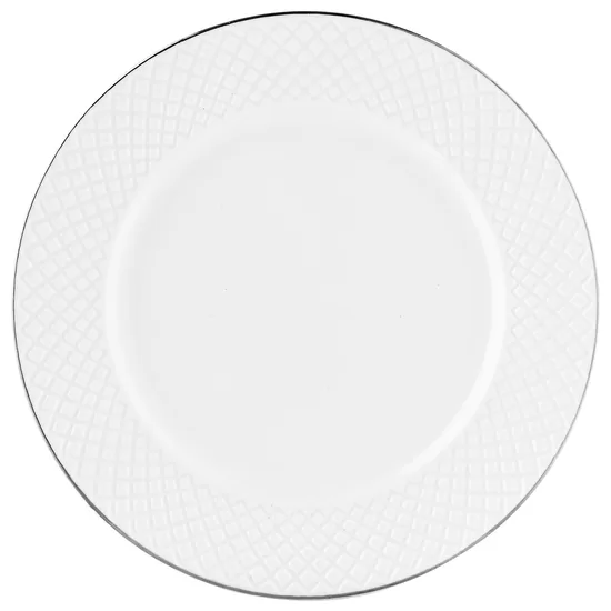 TIFFANY porcelāna šķīvis d27cm, balts