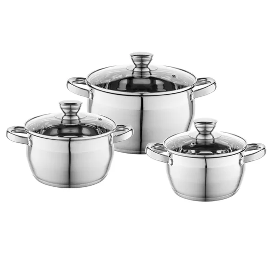 OLIVER katlu komplekts (18cm/2.5L, 20cm/3.4L, 24cm/6L)