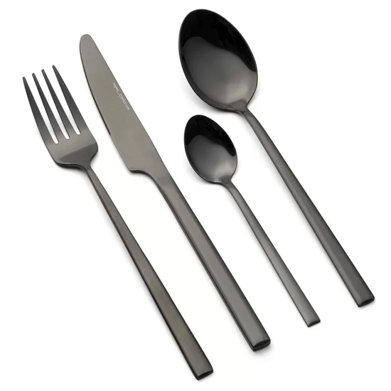 RITZ galda piederumu komplekts 24gab, melni