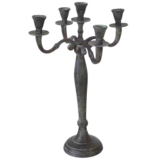 CANDELABRA alumīnija svečturis, augstums 40cm, platums 28cm